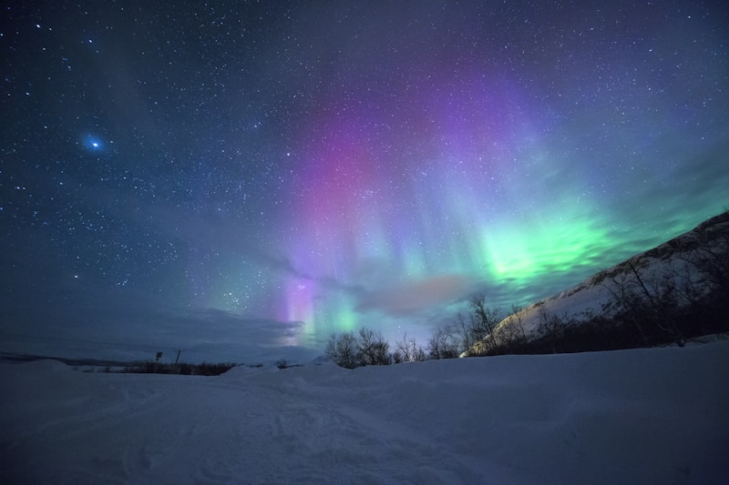 Aurora Boreal em iglu de vidro